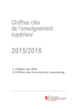 Chiffres clés de l'enseignement supérieur 2015-2016, BTS et Université