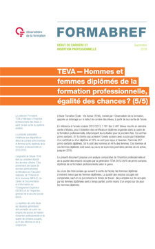 TEVA - Indicateurs 2013-2016 - 5. Hommes et femmes diplômés de la formation professionnelle, égalité des chances ? (5/5)
